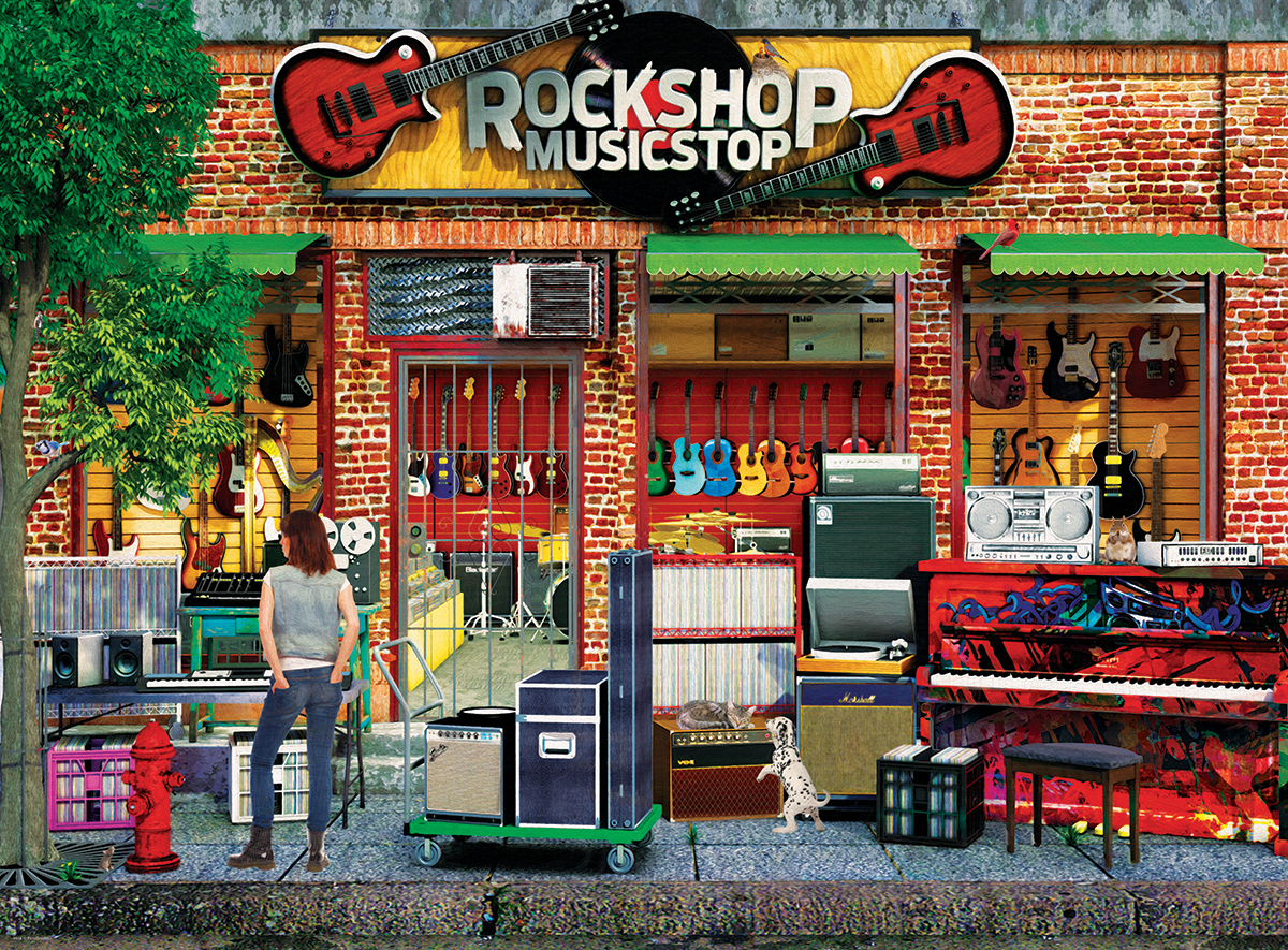 Bild: 628136656146 | Rock Shop (Puzzle) | Spiel | In Spielebox | 2021 | Eurographics