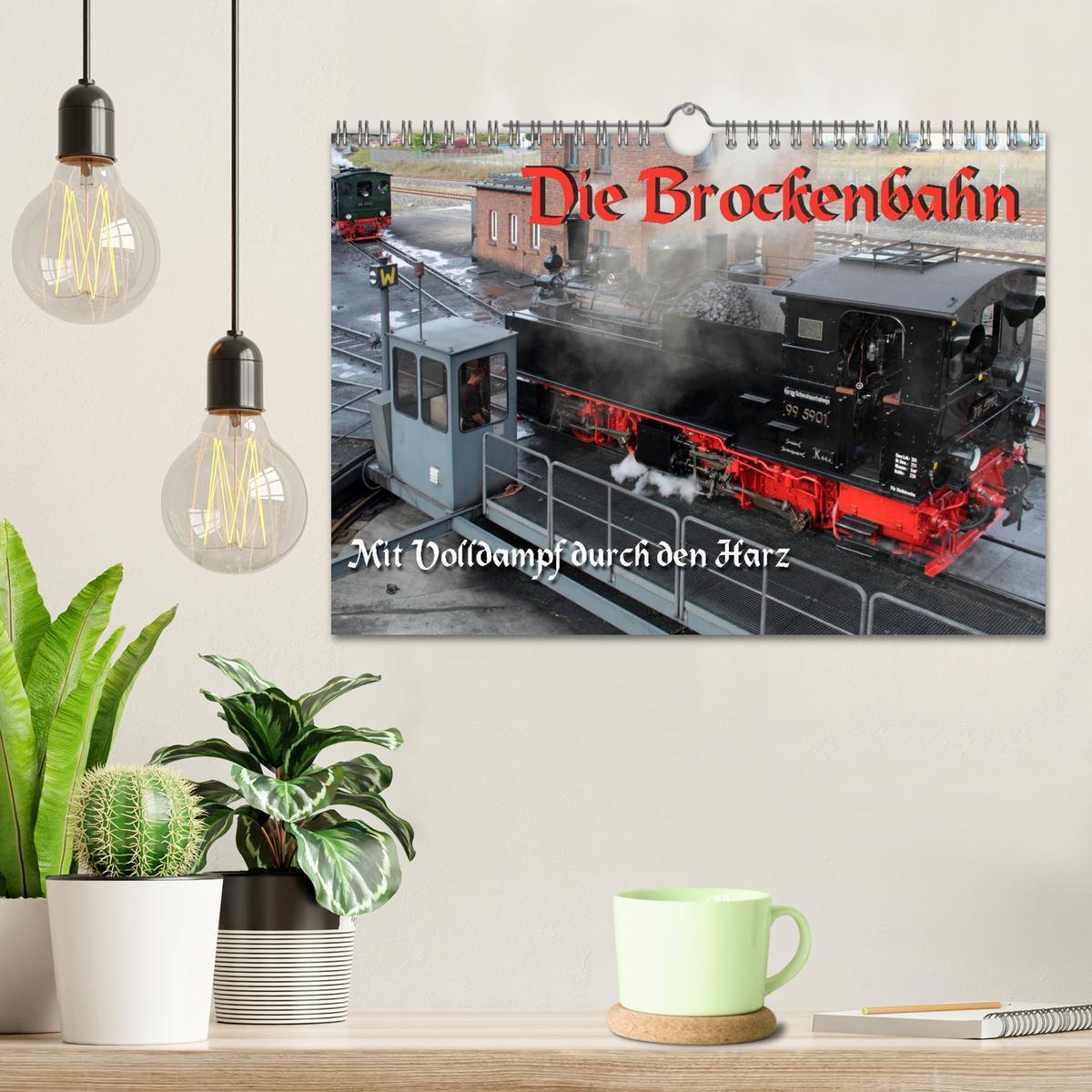 Bild: 9783435754960 | Die Brockenbahn - Mit Volldampf durch den Harz (Wandkalender 2025...