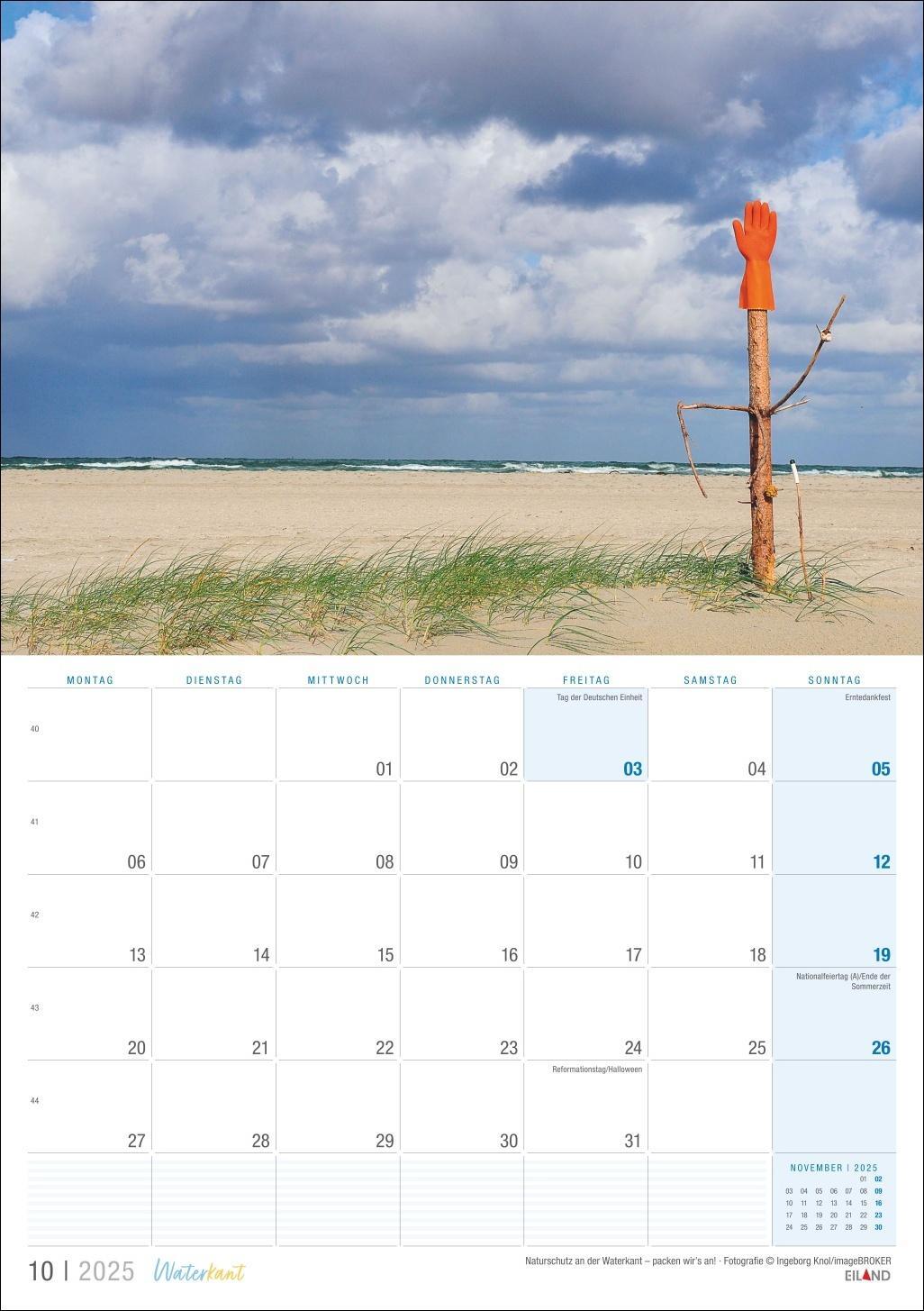 Bild: 9783964023506 | Waterkant Kalender 2025 | Eiland | Kalender | 13 S. | Deutsch | 2025