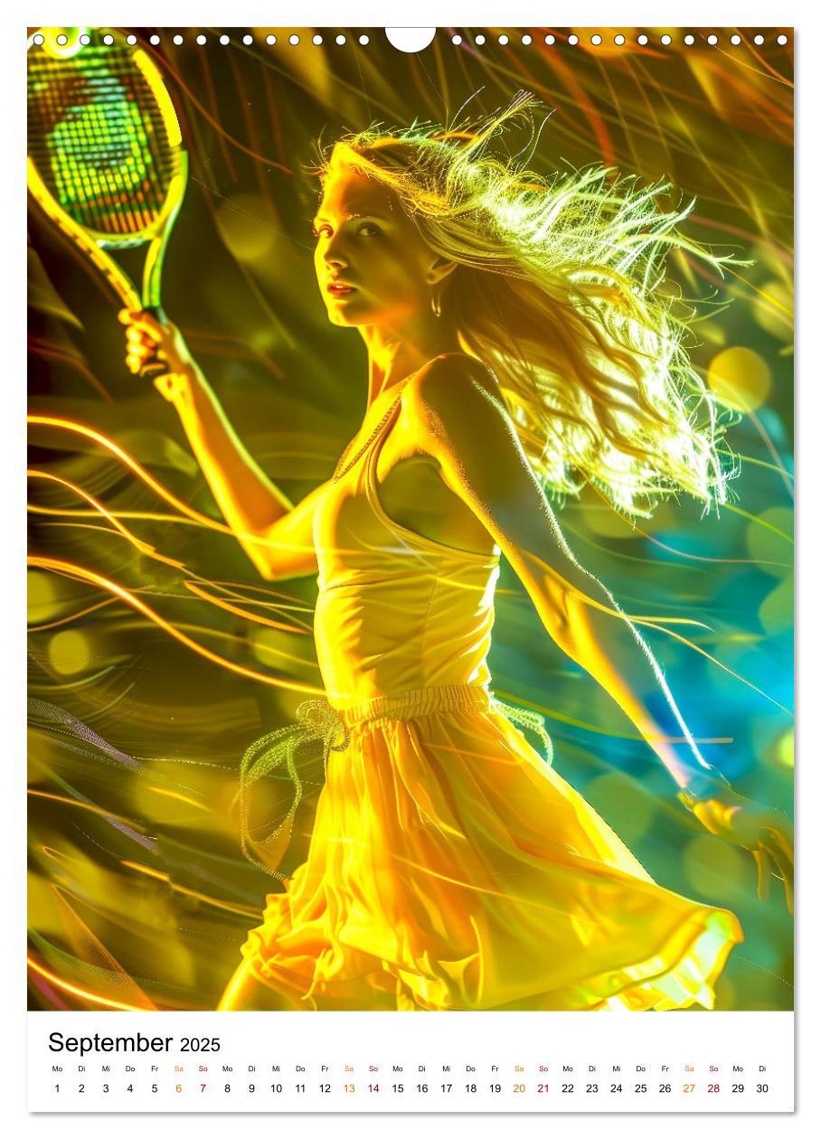 Bild: 9783457156070 | Tennis kreativ (Wandkalender 2025 DIN A3 hoch), CALVENDO...