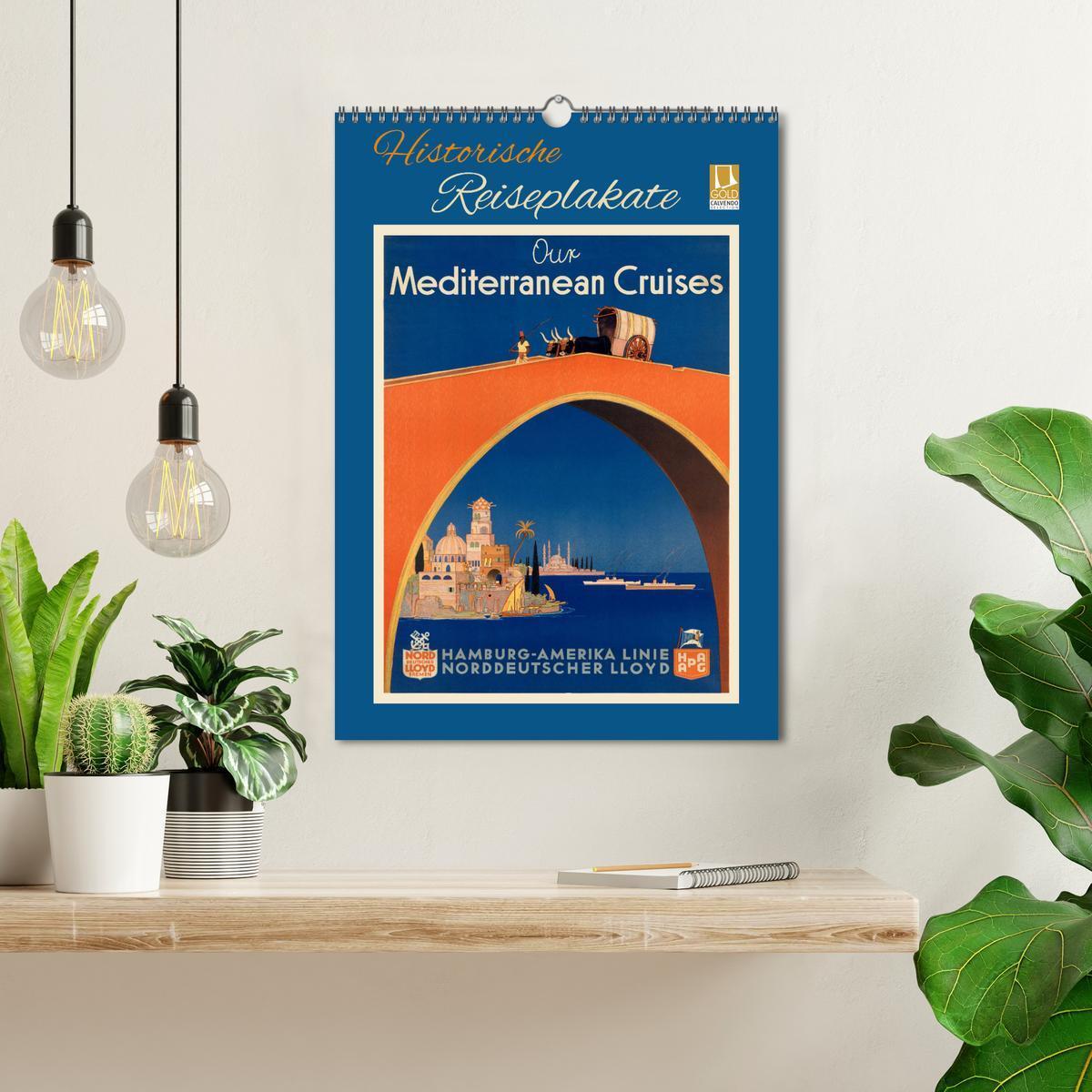 Bild: 9783435937400 | Historische Reiseplakate (Wandkalender 2025 DIN A3 hoch), CALVENDO...