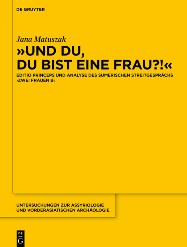 Cover: 9783110684803 | ''Und du, du bist eine Frau?!'' | Jana Matuszak | Buch | XIV | Deutsch