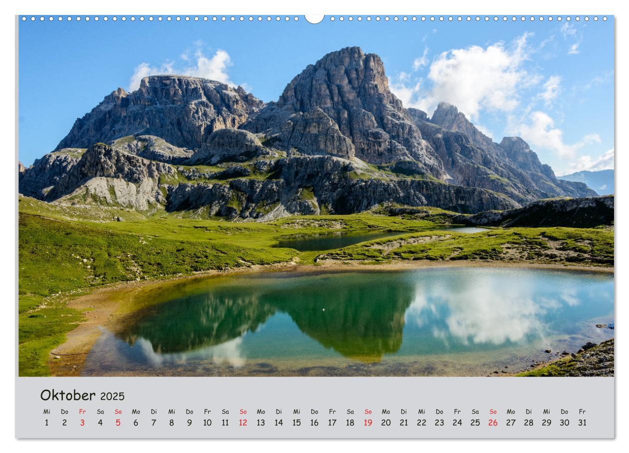 Bild: 9783435289721 | Wandern in den Dolomiten (Wandkalender 2025 DIN A2 quer), CALVENDO...