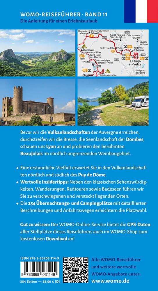 Rückseite: 9783869031149 | Entdeckertouren mit dem Wohnmobil Auvergne, Bresse, Beaujolais, Lyon