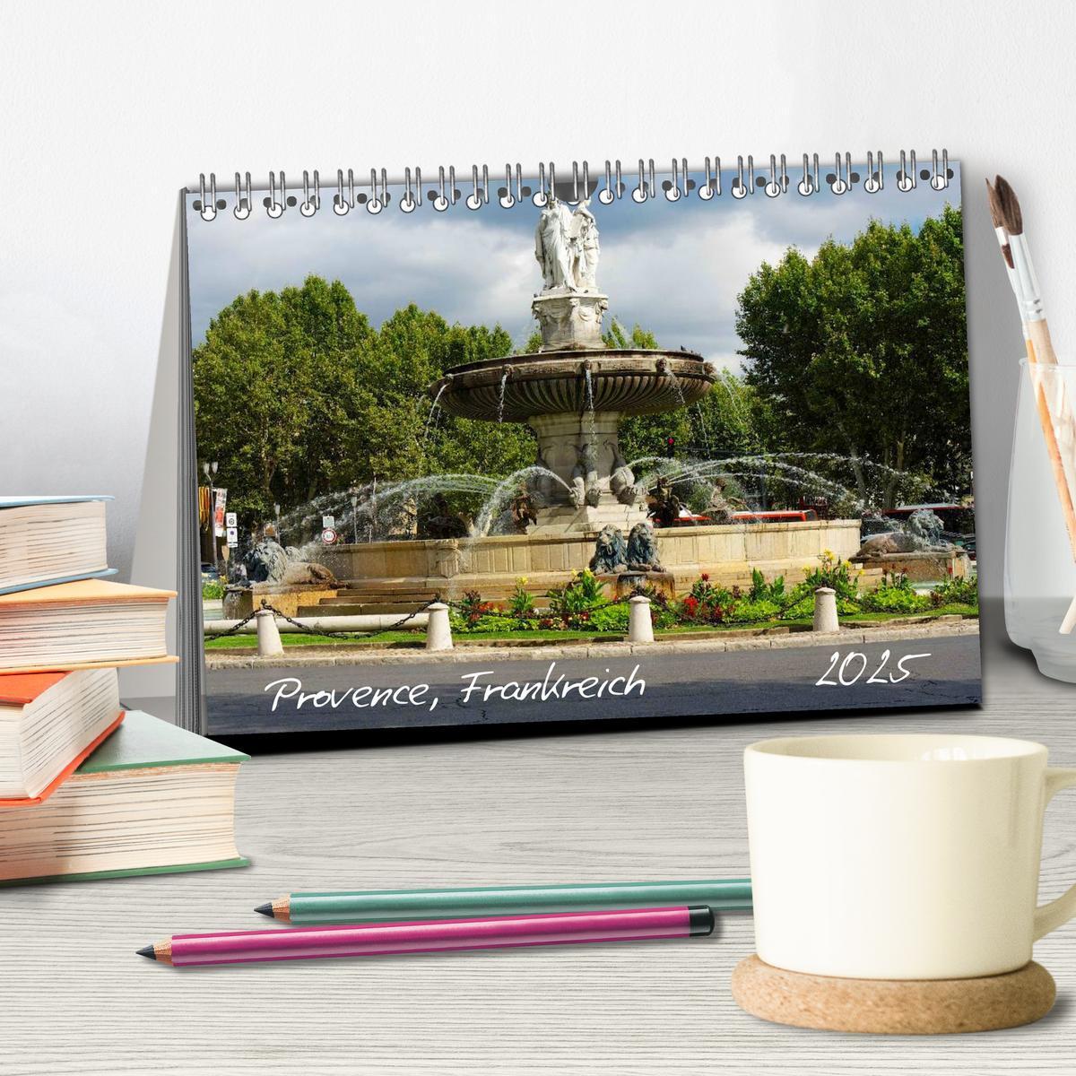 Bild: 9783435817443 | Provence, Frankreich (Tischkalender 2025 DIN A5 quer), CALVENDO...