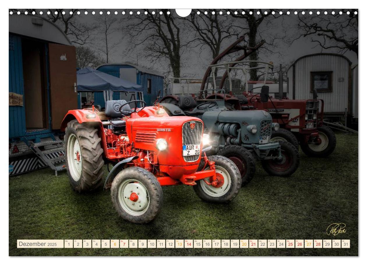 Bild: 9783435609437 | Oldtimer - Traktoren für Liebhaber (Wandkalender 2025 DIN A3 quer),...