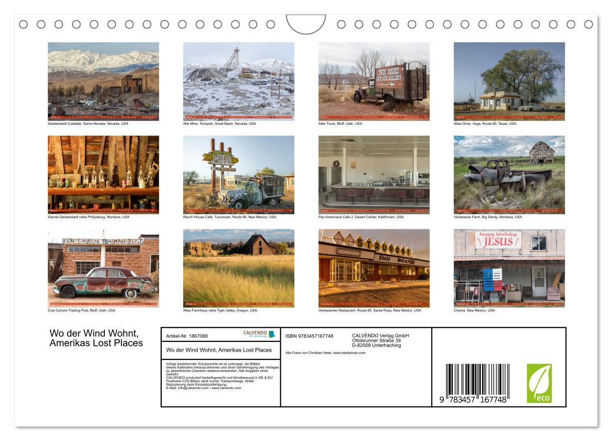 Bild: 9783457167748 | Wo der Wind Wohnt, Amerikas Lost Places (Wandkalender 2025 DIN A4...