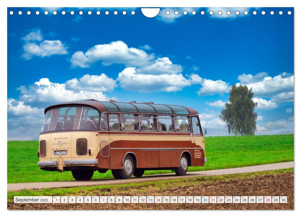 Bild: 9783383862472 | Historische und moderne Busse (Wandkalender 2025 DIN A4 quer),...