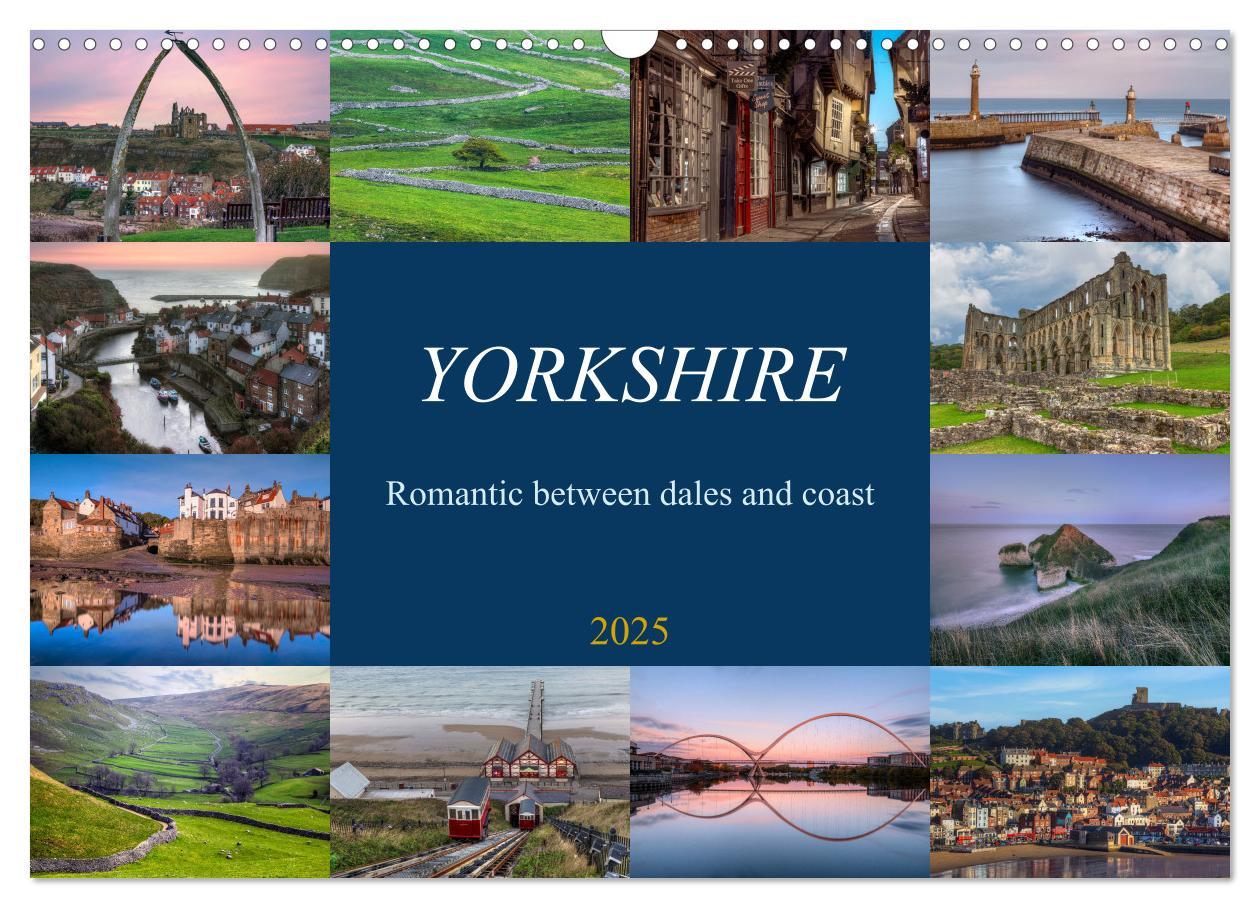 Cover: 9781325931071 | Yorkshire - Romantic between dales and coast (Wall Calendar 2025...