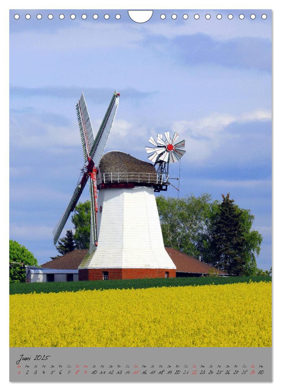 Bild: 9783457030660 | Windmühlen in Norddeutschland (Wandkalender 2025 DIN A4 hoch),...