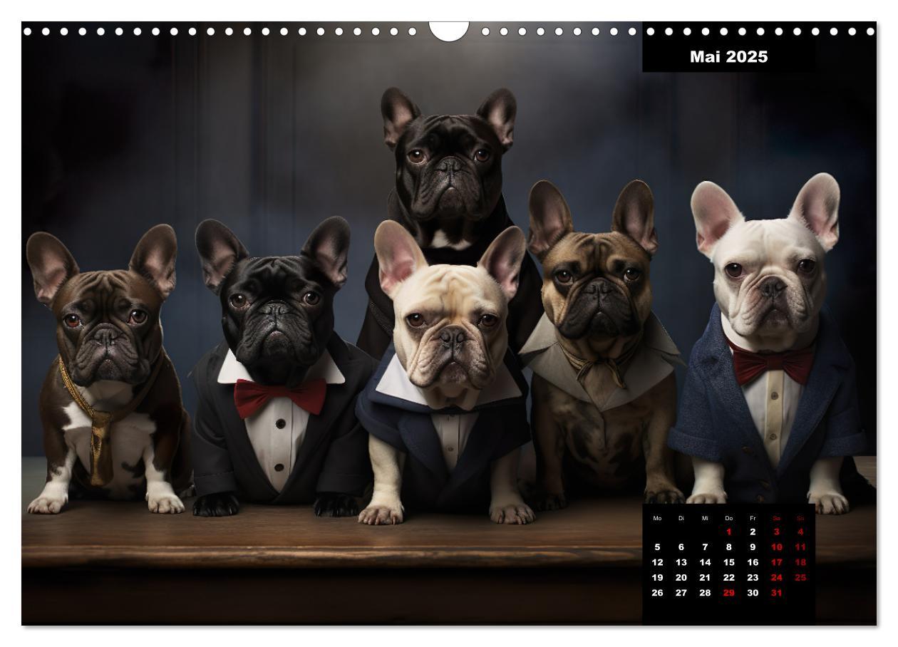 Bild: 9783383891779 | Französische Bulldogge KI Digiart (Wandkalender 2025 DIN A3 quer),...