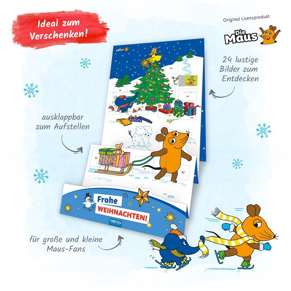 Bild: 9783988020956 | Trötsch Die Maus Adventskalender zum Aufstellen | KG | Kalender | 1 S.