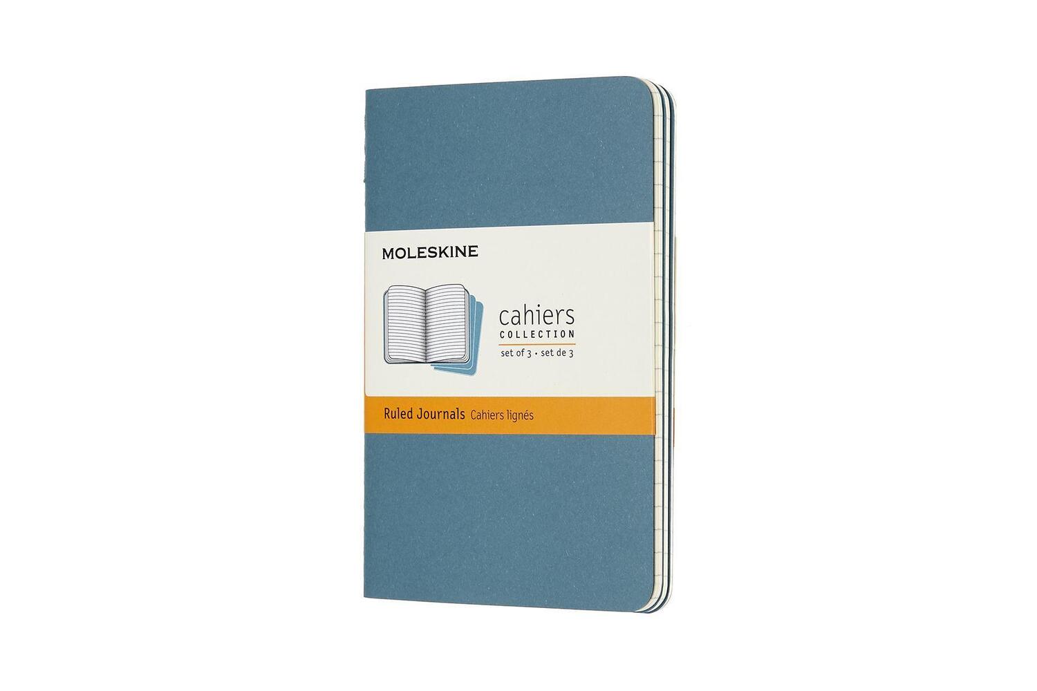 Cover: 8058647629582 | Moleskine Cahier Pocket/A6, 3er Set, Liniert, Lebhaftes Blau | 2019