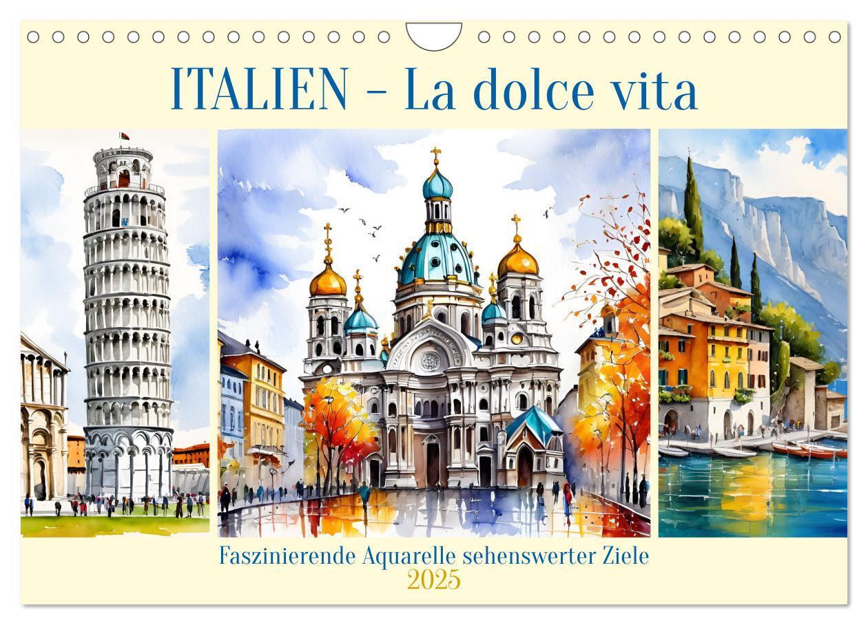 Cover: 9783457176320 | Italien - La dolce vita (Wandkalender 2025 DIN A4 quer), CALVENDO...