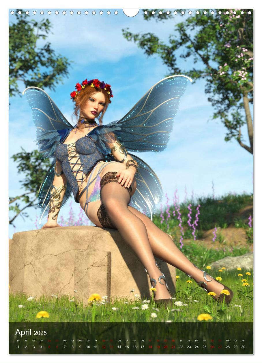 Bild: 9783435888016 | Märchenhafte Pin Ups (Wandkalender 2025 DIN A3 hoch), CALVENDO...