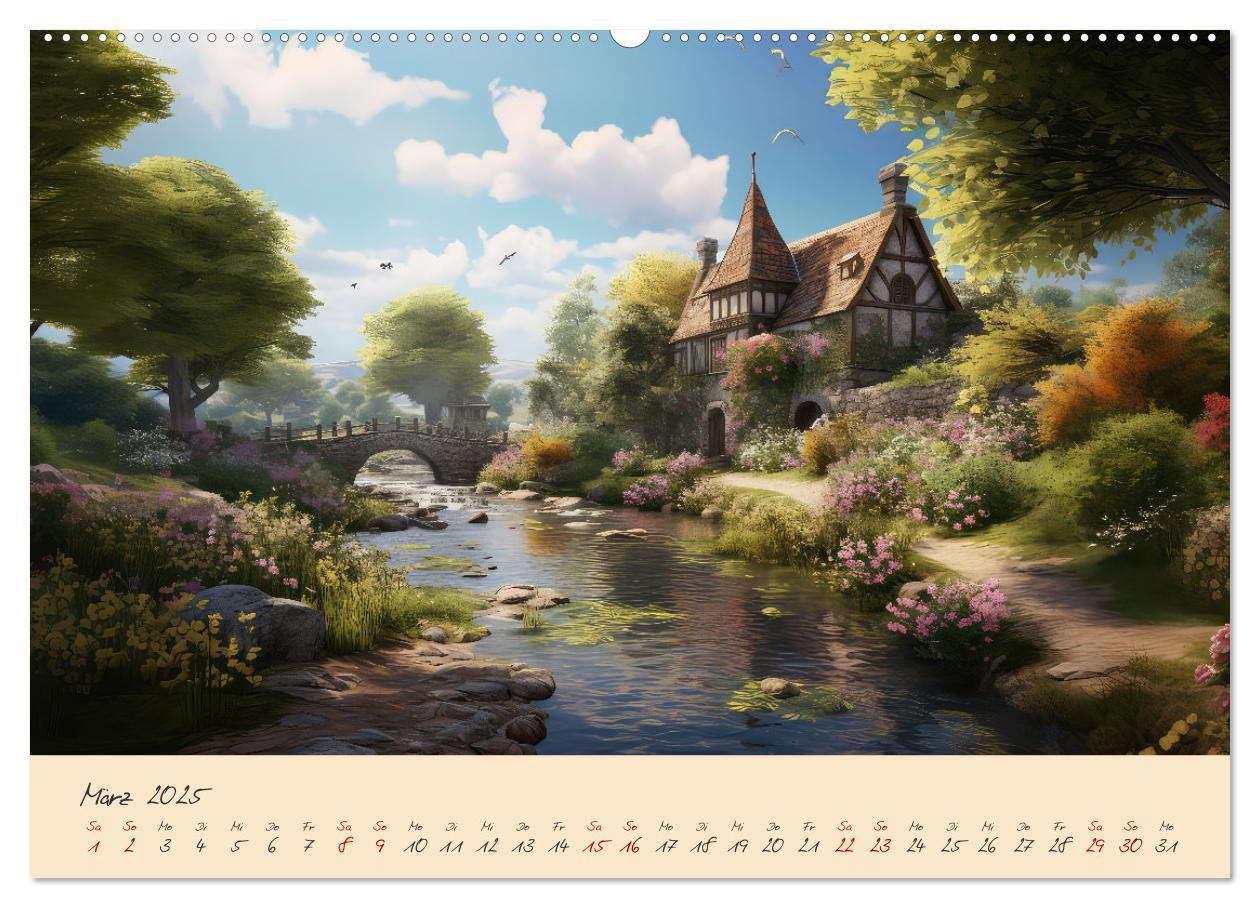 Bild: 9783383892165 | Jahreszeiten im Mittelalter (hochwertiger Premium Wandkalender 2025...