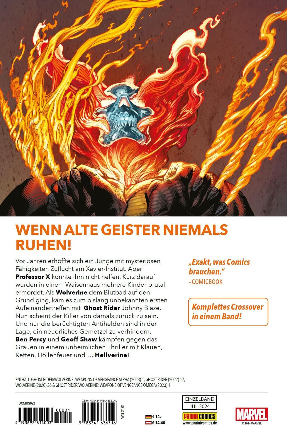 Rückseite: 9783741636516 | Ghost Rider &amp; Wolverine: Waffen der Vergeltung | Percy (u. a.) | Buch