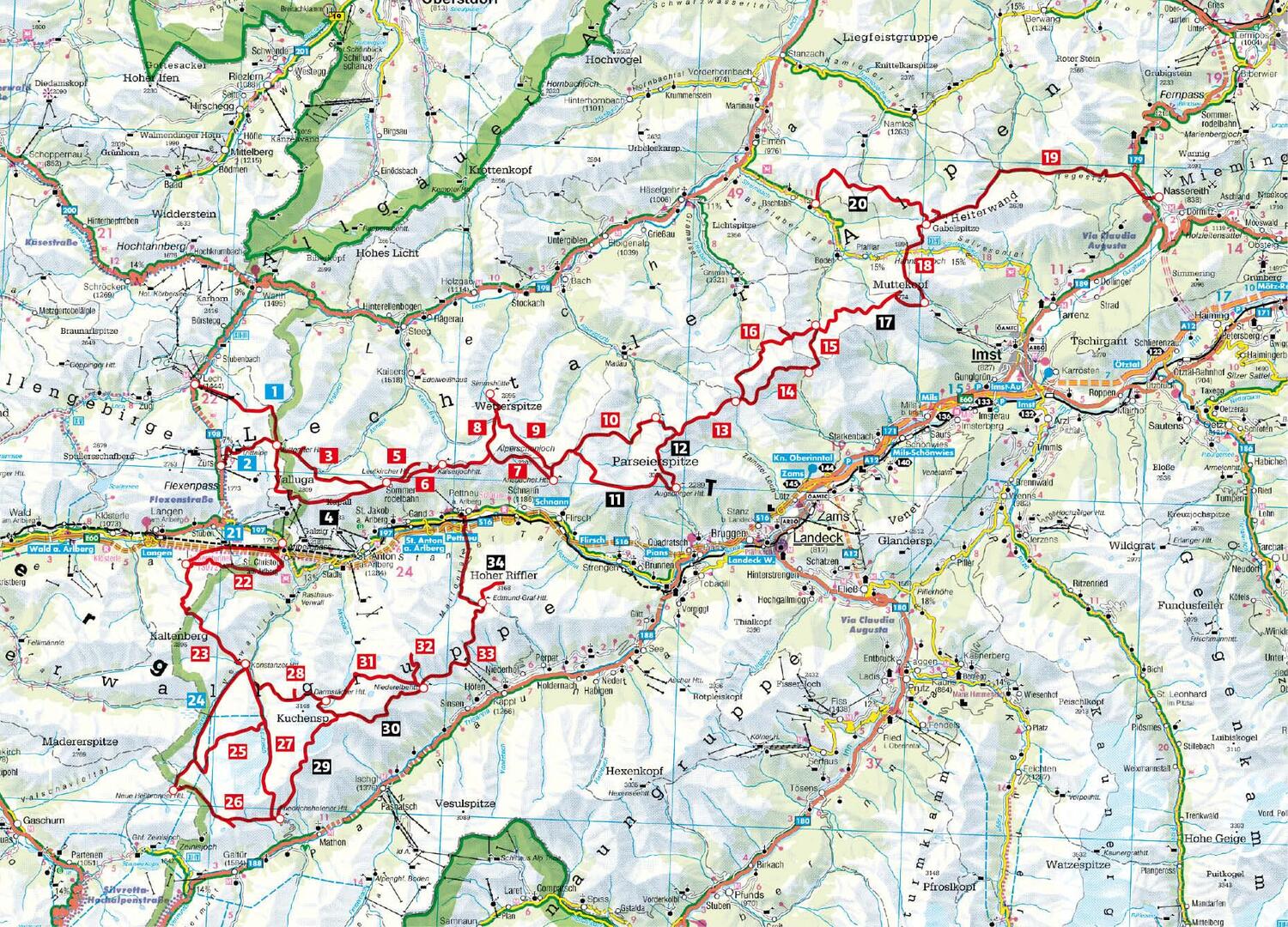 Bild: 9783763346158 | Lechtaler Höhenweg und Verwall-Runde | 34 Etappen mit GPS-Tracks