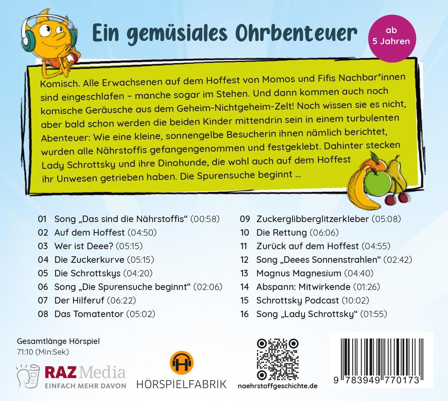 Rückseite: 9783949770173 | Die Nährstoffgeschichte. Begeistert Kinder für gemüsiale Superkräfte!