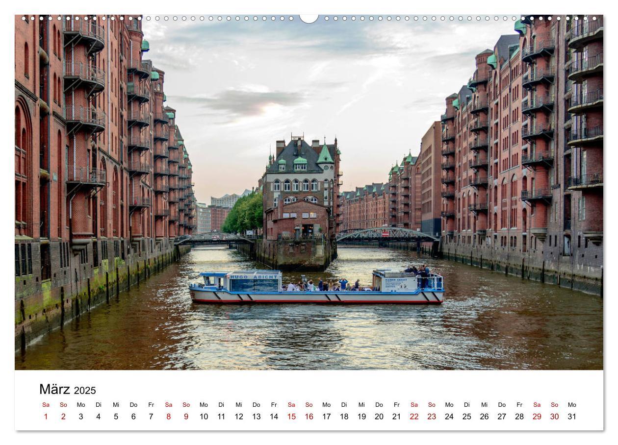 Bild: 9783435215003 | Die farbige Hafenstadt Hamburg (Wandkalender 2025 DIN A2 quer),...