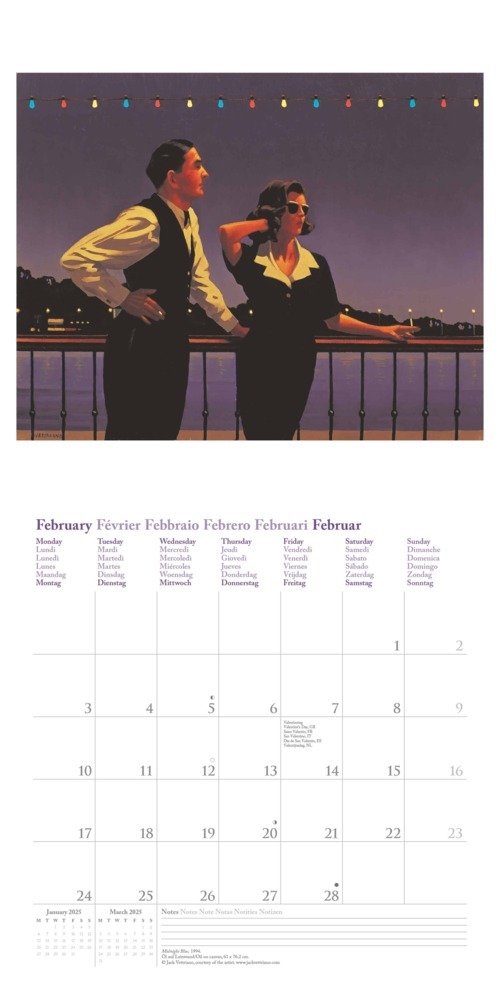 Bild: 4002725994066 | N NEUMANNVERLAGE - Jack Vettriano 2025 Broschürenkalender, 30x30cm,...