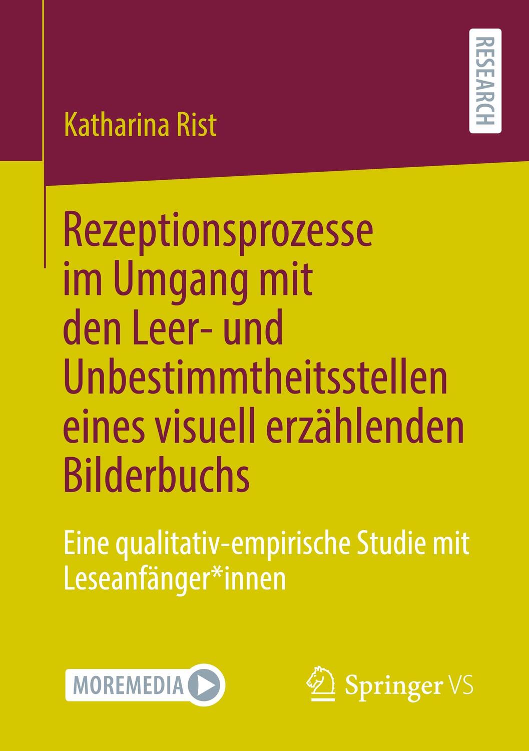 Cover: 9783658396107 | Rezeptionsprozesse im Umgang mit den Leer- und...