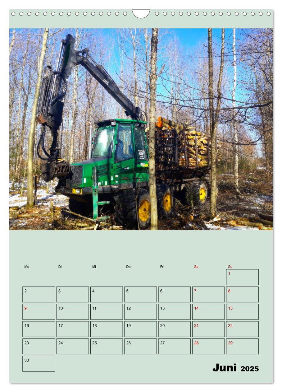 Bild: 9783383967276 | Forst-Maschinen der Forwarder im Einsatz (Wandkalender 2025 DIN A3...