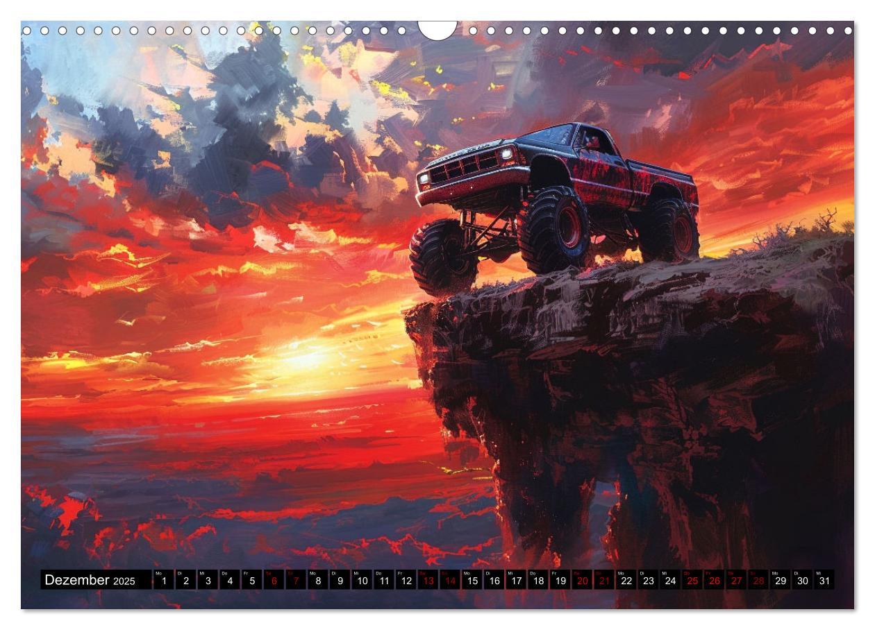 Bild: 9783383822346 | Wilde Monstertrucks (Wandkalender 2025 DIN A3 quer), CALVENDO...