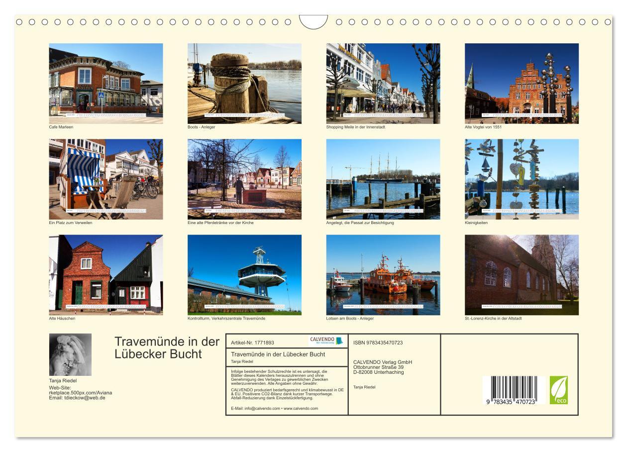 Bild: 9783435470723 | Travemünde in der Lübecker Bucht (Wandkalender 2025 DIN A3 quer),...