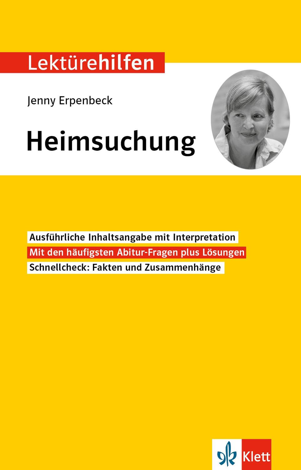 Cover: 9783129231760 | Klett Lektürehilfen Jenny Erpenbeck, Heimsuchung | Taschenbuch | 2024