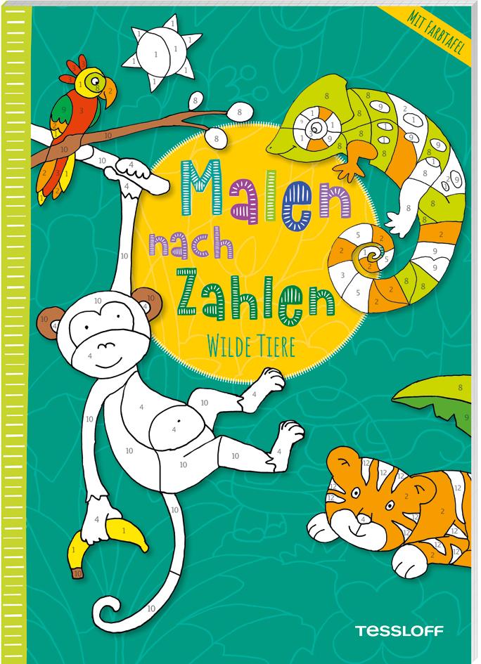 Cover: 9783788645564 | Malen nach Zahlen. Wilde Tiere | Sandra Schmidt | Taschenbuch | 48 S.