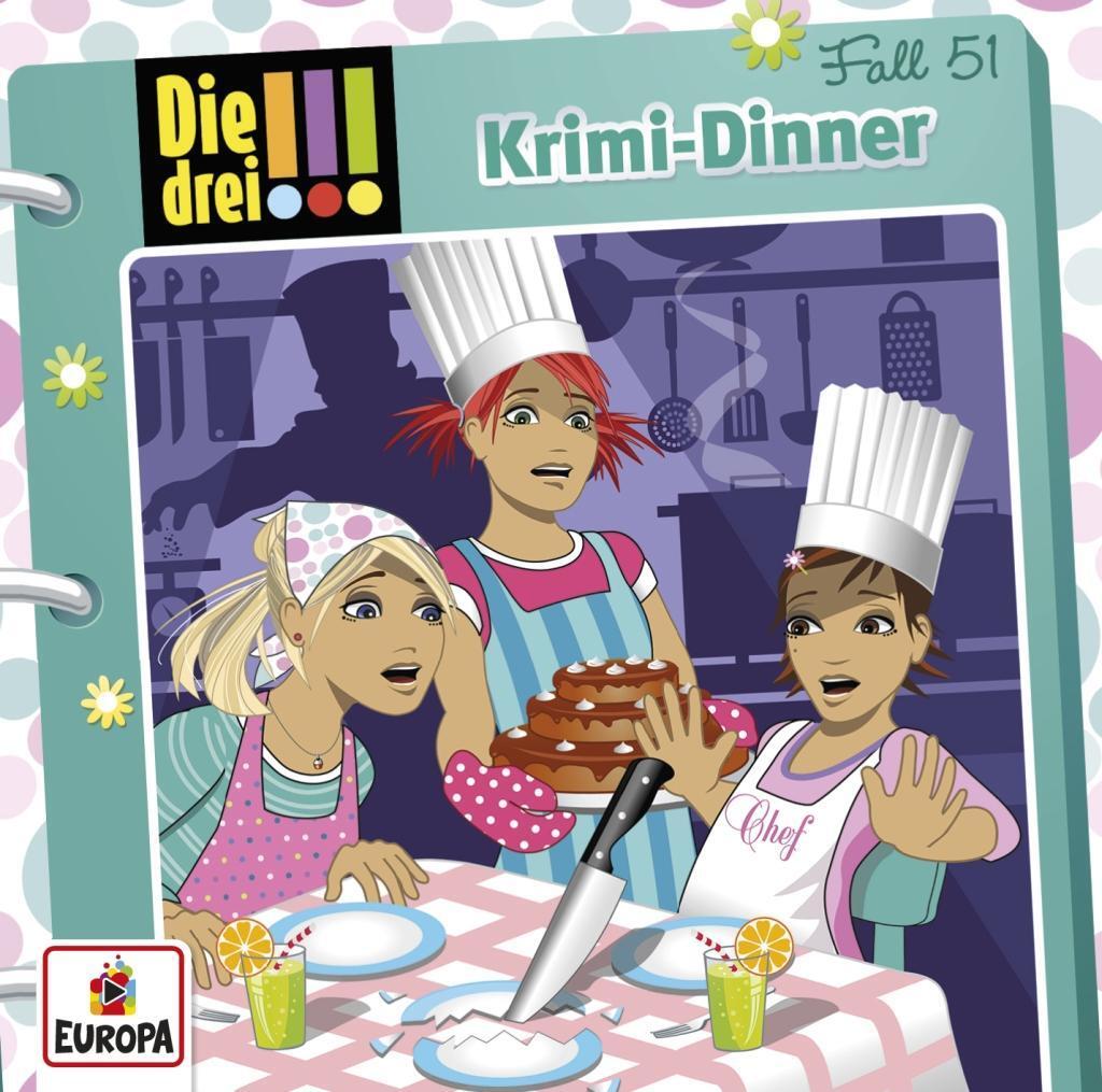 Cover: 889853587520 | Die drei !!! 51: Krimi-Dinner | Henriette Wich (u. a.) | Audio-CD