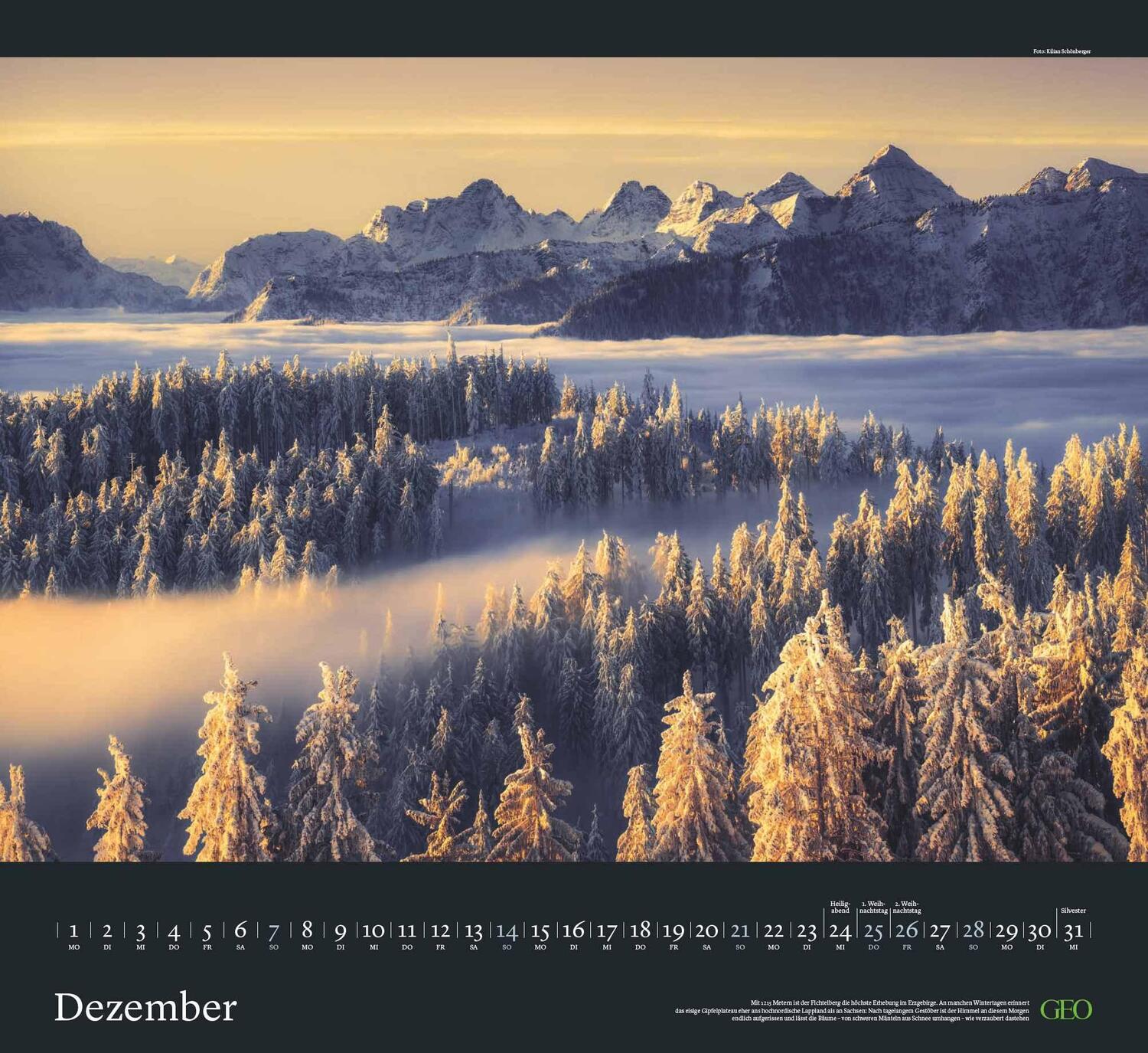 Bild: 4002725988683 | GEO Kalender: Sehnsucht Wald 2025 - Wand-Kalender - Natur-Kalender...