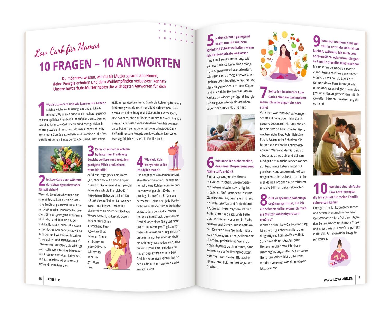 Bild: 9783964172693 | Abnehmen mit lowcarb.de: LOW CARB für Mamas | Redaktion LOWCARB. de