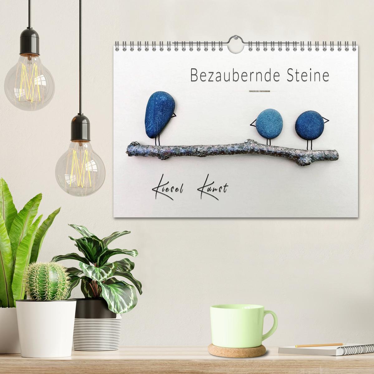 Bild: 9783435163861 | Bezaubernde Steine - Kieselkunst (Wandkalender 2025 DIN A4 quer),...