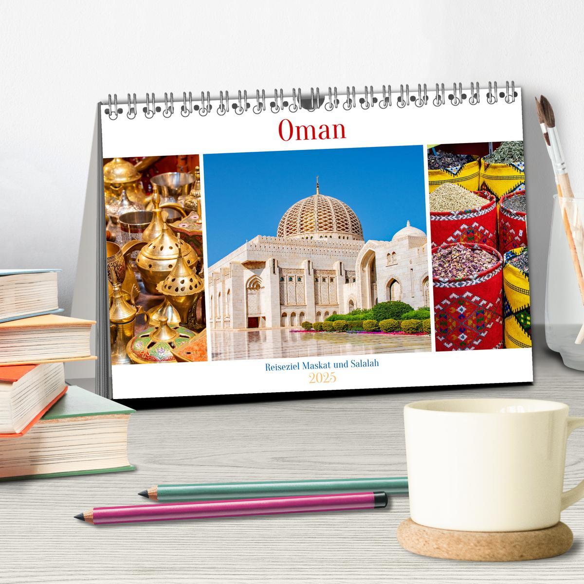 Bild: 9783383826030 | Oman - Reiseziel Maskat und Salalah (Tischkalender 2025 DIN A5...