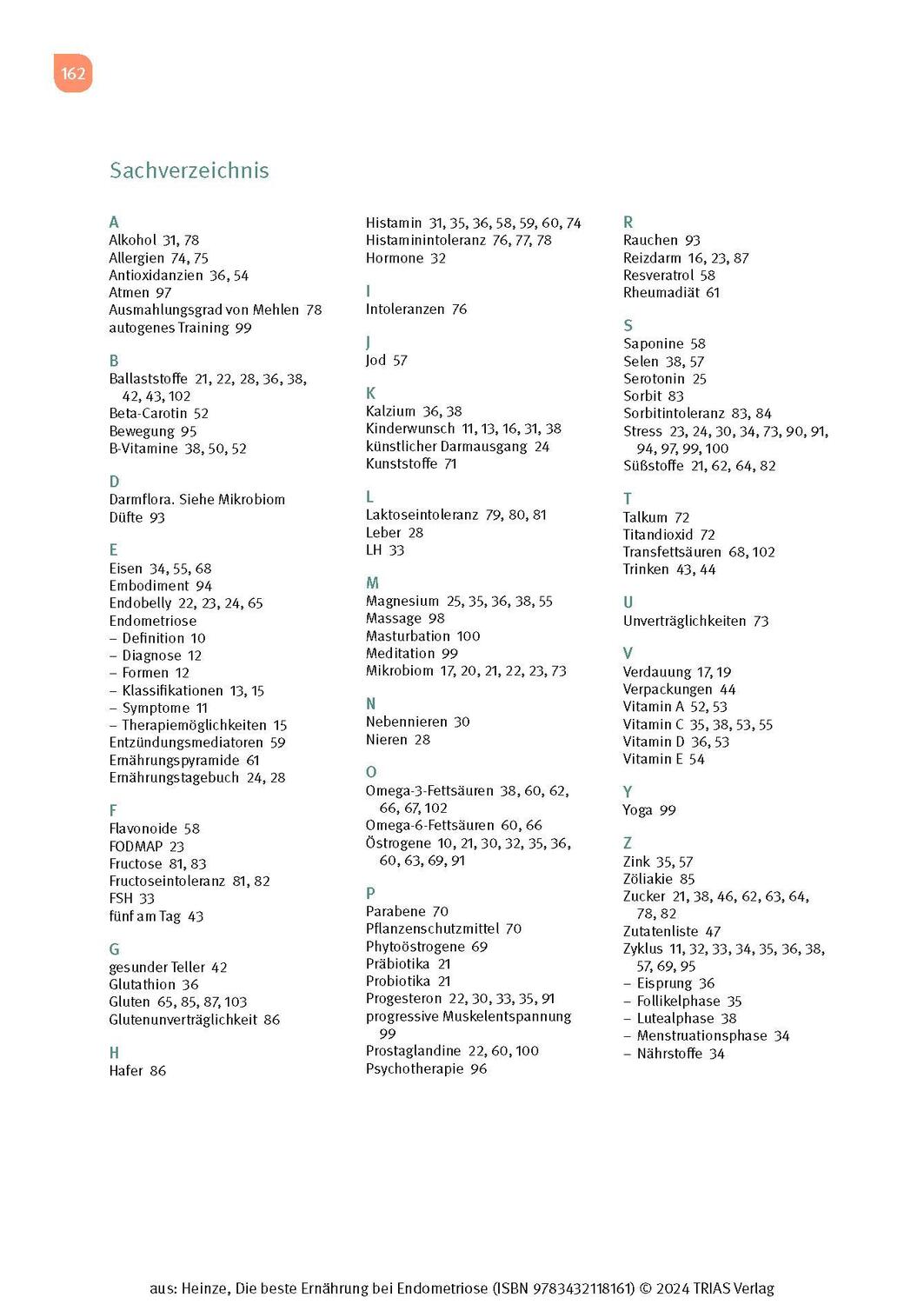 Bild: 9783432118161 | Die beste Ernährung bei Endometriose | Nicole R. Heinze | Taschenbuch