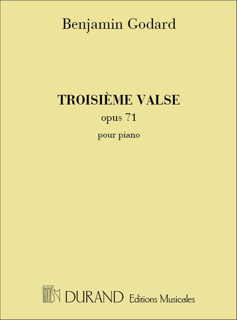 Cover: 9790044020614 | Valse N 3 Piano | Benjamin Godard | Partitur | Editions Durand