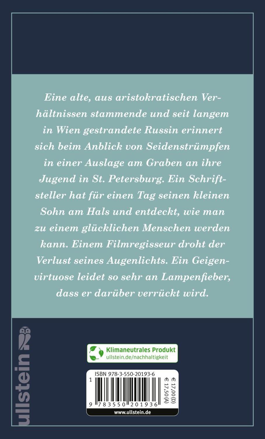 Rückseite: 9783550201936 | Die große Beleidigung | Erzählungen Die Neuausgabe | Wolf Wondratschek