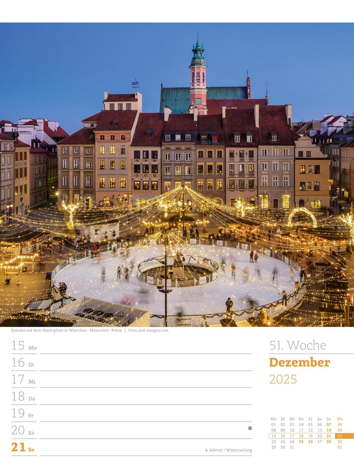 Bild: 9783838435053 | Reiseträume - Wochenplaner Kalender 2025 | Ackermann Kunstverlag