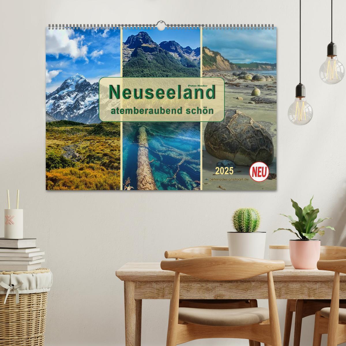 Bild: 9783435488896 | Neuseeland - atemberaubend schön (Wandkalender 2025 DIN A2 quer),...