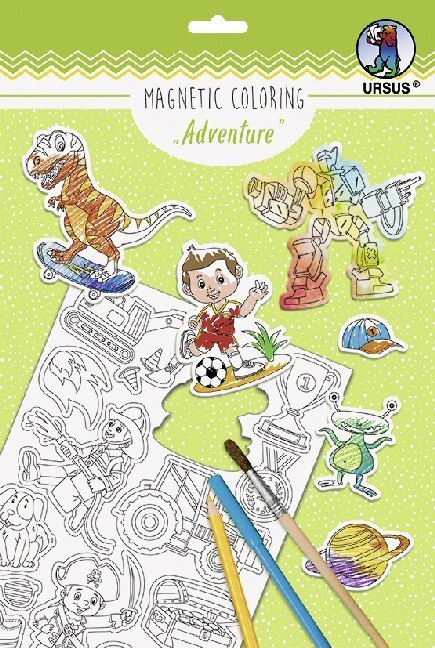 Cover: 4008525240945 | URSUS 2 Blatt Magnetic Coloring "Adventure" | Stück | 4302-00-02