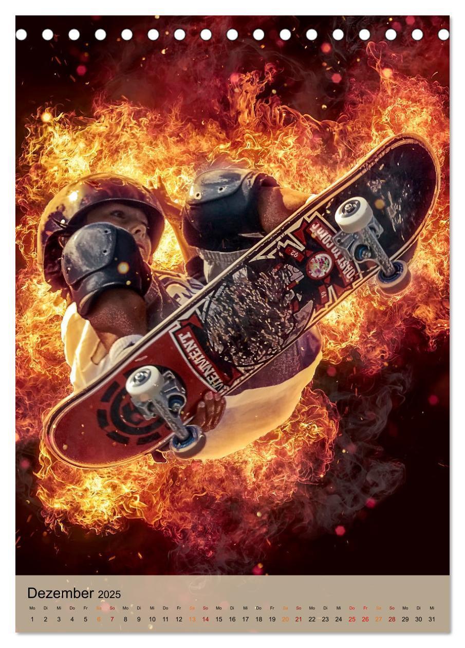 Bild: 9783435928231 | Skateboarding - einfach cool (Tischkalender 2025 DIN A5 hoch),...