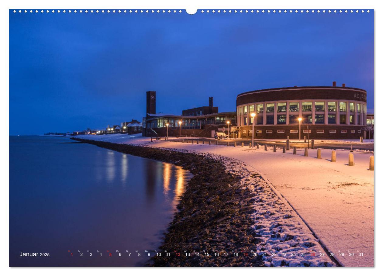 Bild: 9783435656035 | Nachts in Wilhelmshaven Edition mit maritimen Motiven (Wandkalender...