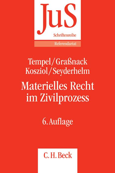 Cover: 9783406654107 | Materielles Recht im Zivilprozess | Otto Tempel (u. a.) | Taschenbuch