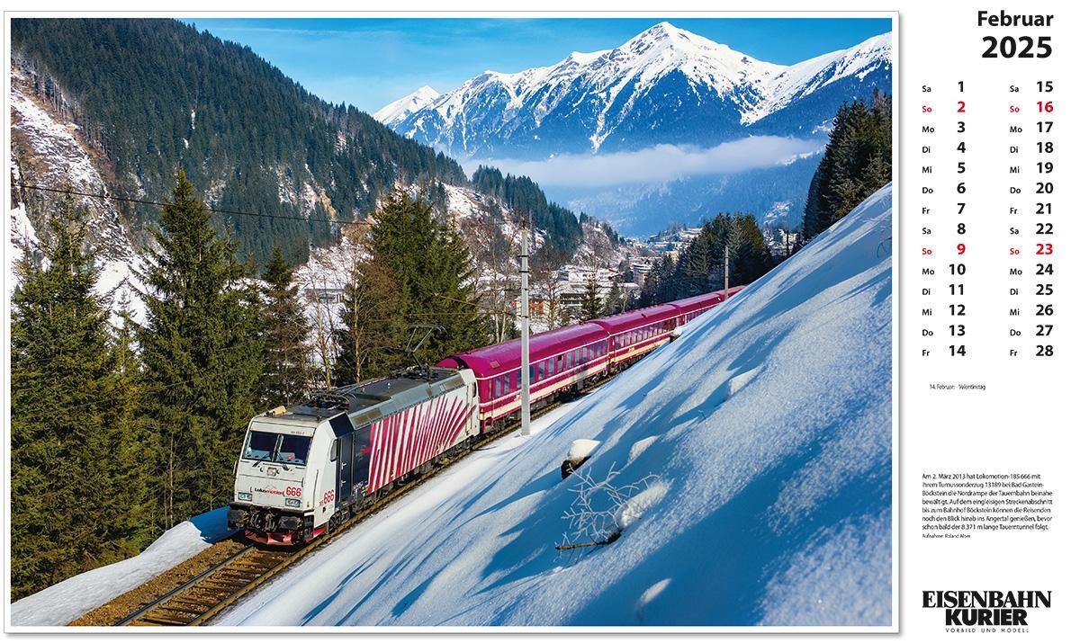 Bild: 9783844659405 | Alpenbahnen 2025 | Kalender | 13 S. | Deutsch | 2025 | EK-Verlag