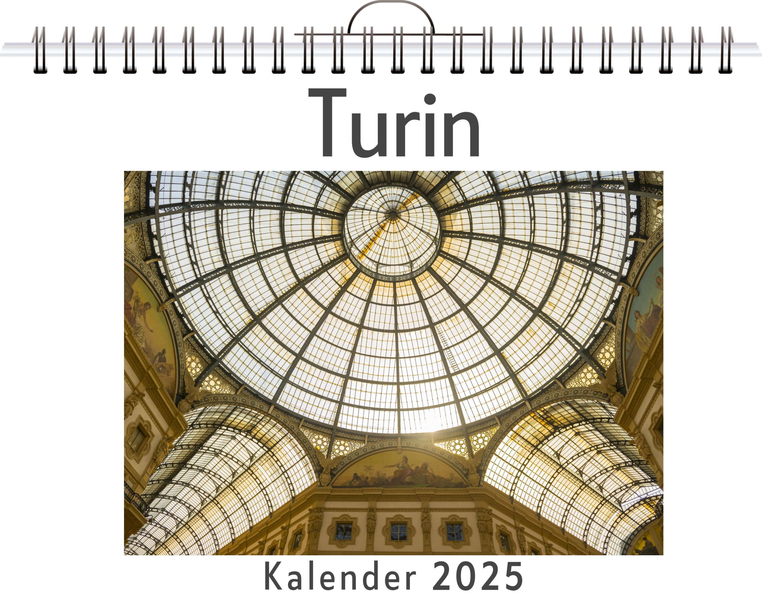 Cover: 9783759123152 | Turin - (Wandkalender 2025, Kalender DIN A4 quer, Monatskalender im...