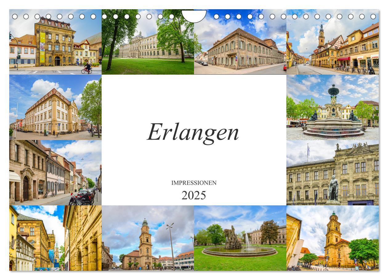 Cover: 9783435227747 | Erlangen Impressionen (Wandkalender 2025 DIN A4 quer), CALVENDO...