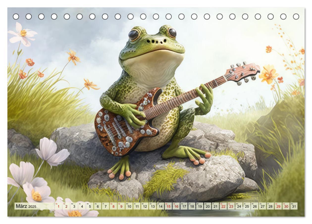 Bild: 9783383915505 | Frosch Konzert (Tischkalender 2025 DIN A5 quer), CALVENDO...