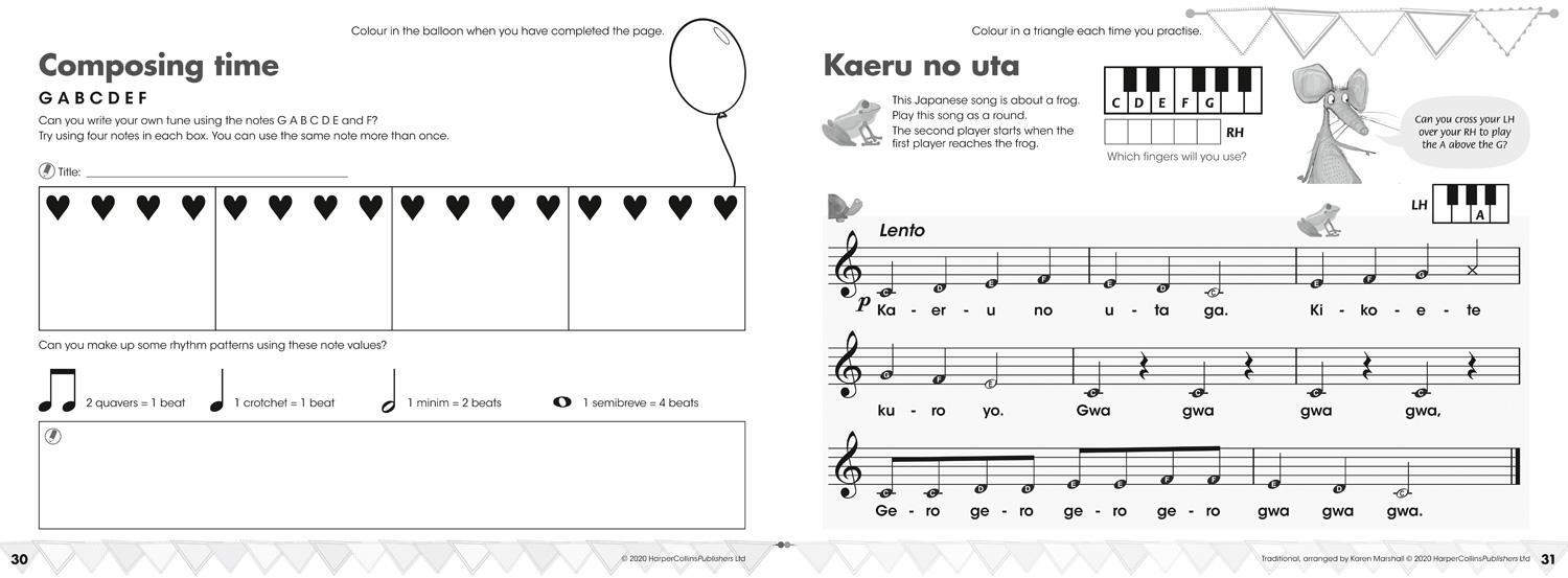 Bild: 9780008353247 | Get Set! Piano - Ready to Get Set! Piano: Activity Book | Marshall